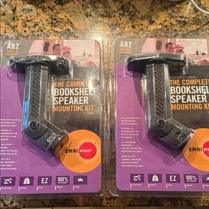 Black Bookshelf Speaker Mounting Kit
